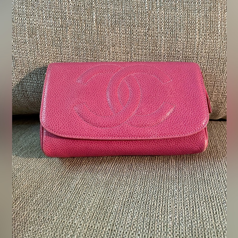 Chanel Cosmetic Pouch with Mirror